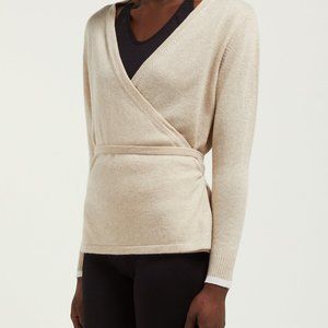 Ballet Wrap Cashmere Sweater